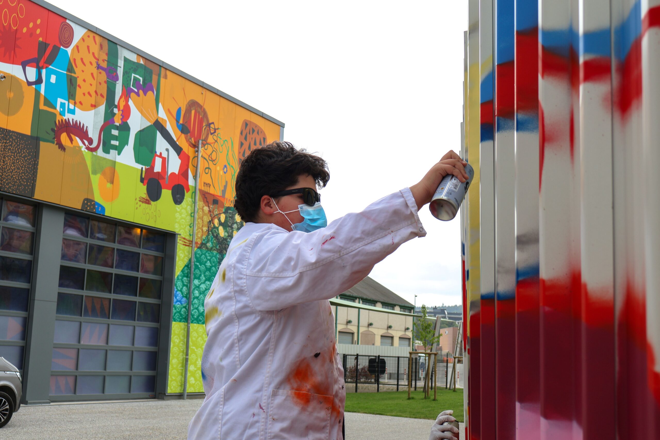 Graffiti GEENZEFFITI auf dem Bildungscampus