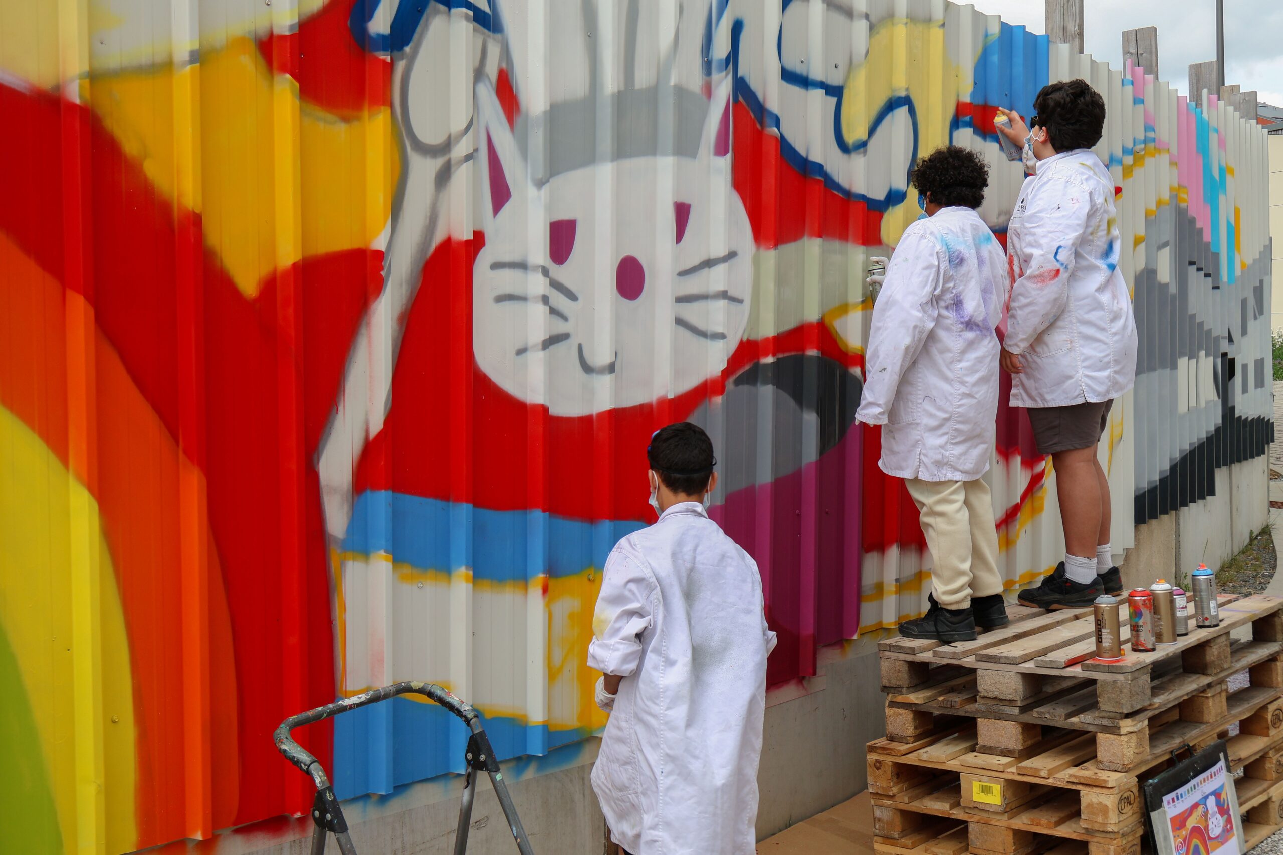 Graffiti GEENZEFFITI auf dem Bildungscampus