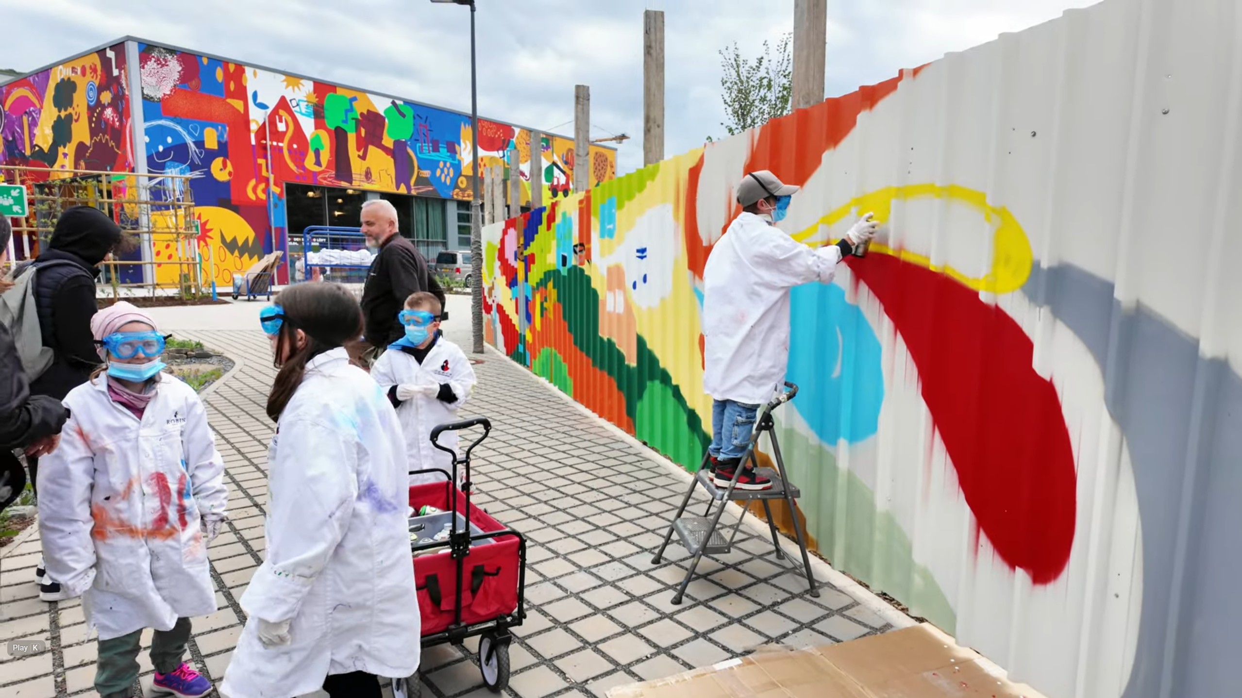 Graffiti GEENZEFFITI auf dem Bildungscampus